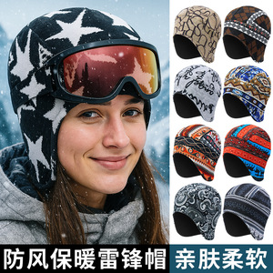 Cycling Earmuff Hat Fleece Warm Helmet Liner Unisex Adult Size One Size - Product Image 4