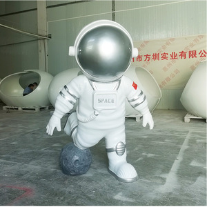 Figura de Astronauta, Escultura de Resina, Decoración Artística Moderna para Exteriores, Montaje en Suelo, Paquete de Varias Piezas - Product Image 4