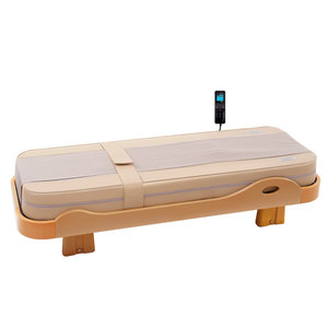 Massage <b>Bed</b> Infrared Physiotherapy PU Leather Light Brown Home Use Living Room - Product Image 1