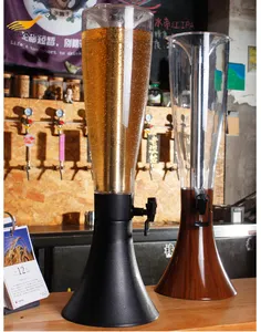 Wooden 4 Liter Large Draft Beer Tap Bar Drink KTV Tower Beer Dispenser