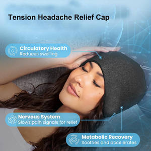 Migraine Relief <b>Cap</b> Soft Stretchy Gel Tension <b>Headache</b> Relief Extended Cooling Hangover Ice Hat Reusable One Size <b>Headache</b> - Product Image 2