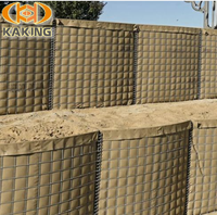 Barrières de retenue utilisées à vendre Mur de sable antidéflagrant carré Gabions soudés défensifs Paintball soutes à air gonflables
