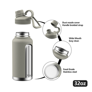 Gym Sport 12oz 18oz 24oz 32oz 64oz Vacuum <strong>Flask</strong> Water Bottles Insulated Stainless Steel Thermos Hydrogen Water Bottle - Product Image 2