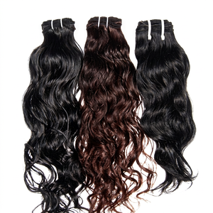 Extensions de cheveux vierges indiens Remy. Machine Double Weft 100g Toutes Couleurs. Qualité supérieure, sans perte de poils ni nœuds. Nouvelle-Digueïne - Product Image 1