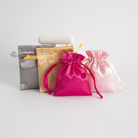 Sac de rangement pour sac à main en satin personnalisé avec logo en soie pochette anti-poussière pour bijoux cadeaux pour la promotion