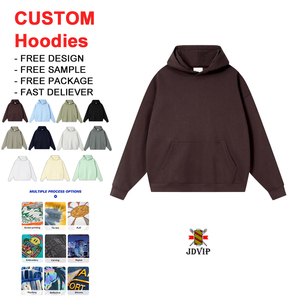 Custom Logo Embossing Men's Terry Hood Sweatshirt with 3D Embroidery Screen Print Customizable Hoodies Custom Hoodies