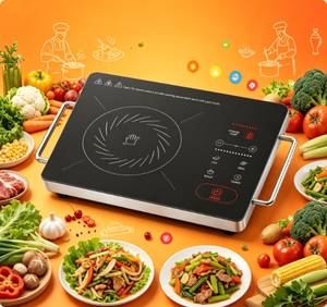 Cuisinière en céramique infrarouge tactile 2200W, cuisinière électrique multifonction pour restaurant, snack-bar, entreprise de restauration - Product Image 1
