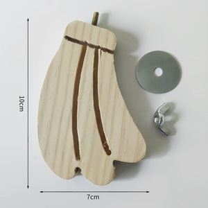 ของเล่นนกแก้วรูปผลไม้ทำจากไม้ พร้อมที่นั่งติดผนังสำหรับเล่นและพักผ่อนในร่ม - Product Image 6