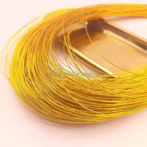 Fournitures de matériel perlé 24 jauge couleur or fil floral fil artisanal fait à la main 80cm fil de fer métallique pour bricolage fleur de perles - Product Image 2
