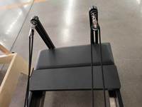 Reformer Pilates Classique Noir Peint avec Accessoires Complets pour Studio de Yoga, Entraînement de Renforcement Musculaire et Rééducation – Fournisseur Direct Usine
