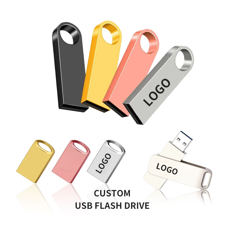 Kustom logo USB flash Drive 16GB 8GB 4GB pena logam Pendrive USB Flash memori pribadi Stik USB