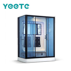 ساونا خشب الأرز الأحمر متعددة الوظائف من YEETE، نظام بخار رطب بتحكم حاسوبي، خشب صلب، مناسبة للفلل، ضمان لمدة عامين - Product Image 1