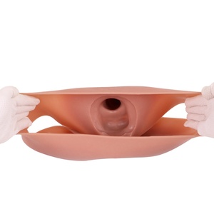 SXXY Silicone Pants Penis Extender Particle Reusable Condom Hollow <b>Dildo</b> Cock Sheath Penis Enlargement Extender Sleeve Sex Toys - Product Image 5