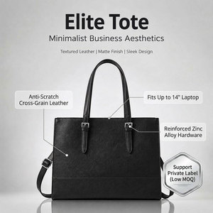 <span class=keywords><strong>Sac</strong></span> fourre-tout pour <span class=keywords><strong>ordinateur</strong></span> portable de <span class=keywords><strong>luxe</strong></span> en <span class=keywords><strong>cuir</strong></span> PU imperméable avec logo personnalisé, grand format 15,6 pouces, pour femmes, bureau, travail, <span class=keywords><strong>sac</strong></span> à bandoulière - Product Image 1