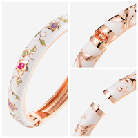 Gelang Warna-warni Perhiasan Fashion Bunga Gelang Wanita Perhiasan Cantik Gelang dan Rantai Wanita Paduan Seng