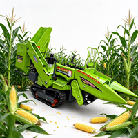 Mesin Panen Jagung Tipe Compact Track Self-Propelled, Mesin Panen Jagung Ramah Lingkungan untuk Pertanian di Pegunungan dan Bukit