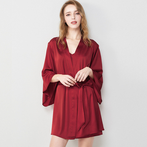 Camicia <span class=keywords><strong>da</strong></span> <span class=keywords><strong>notte</strong></span> Sexy <span class=keywords><strong>per</strong></span> ragazze con cavezza <span class=keywords><strong>per</strong></span> donna primavera ed estate camicia <span class=keywords><strong>da</strong></span> <span class=keywords><strong>notte</strong></span> a due pezzi abito lungo stile - Product Image 5