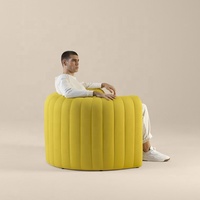 Fauteuil de salon de luxe personnalisé en forme de baril pour la maison et l'hôtel - Vente en gros