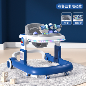 Andador eléctrico antivuelco para bebé con música y luces LED, asiento ajustable/manija <span class=keywords><strong>de</strong></span> empuje, <span class=keywords><strong>4</strong></span> modos para niños pequeños <span class=keywords><strong>de</strong></span> 7-18M, marco <span class=keywords><strong>de</strong></span> plástico - Product Image 4