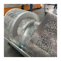 Panneau solide perforé pour façade en aluminium Découpe laser CNC Panneau solide en aluminium sculpté Placage d'aluminium à double courbure Mur-rideau