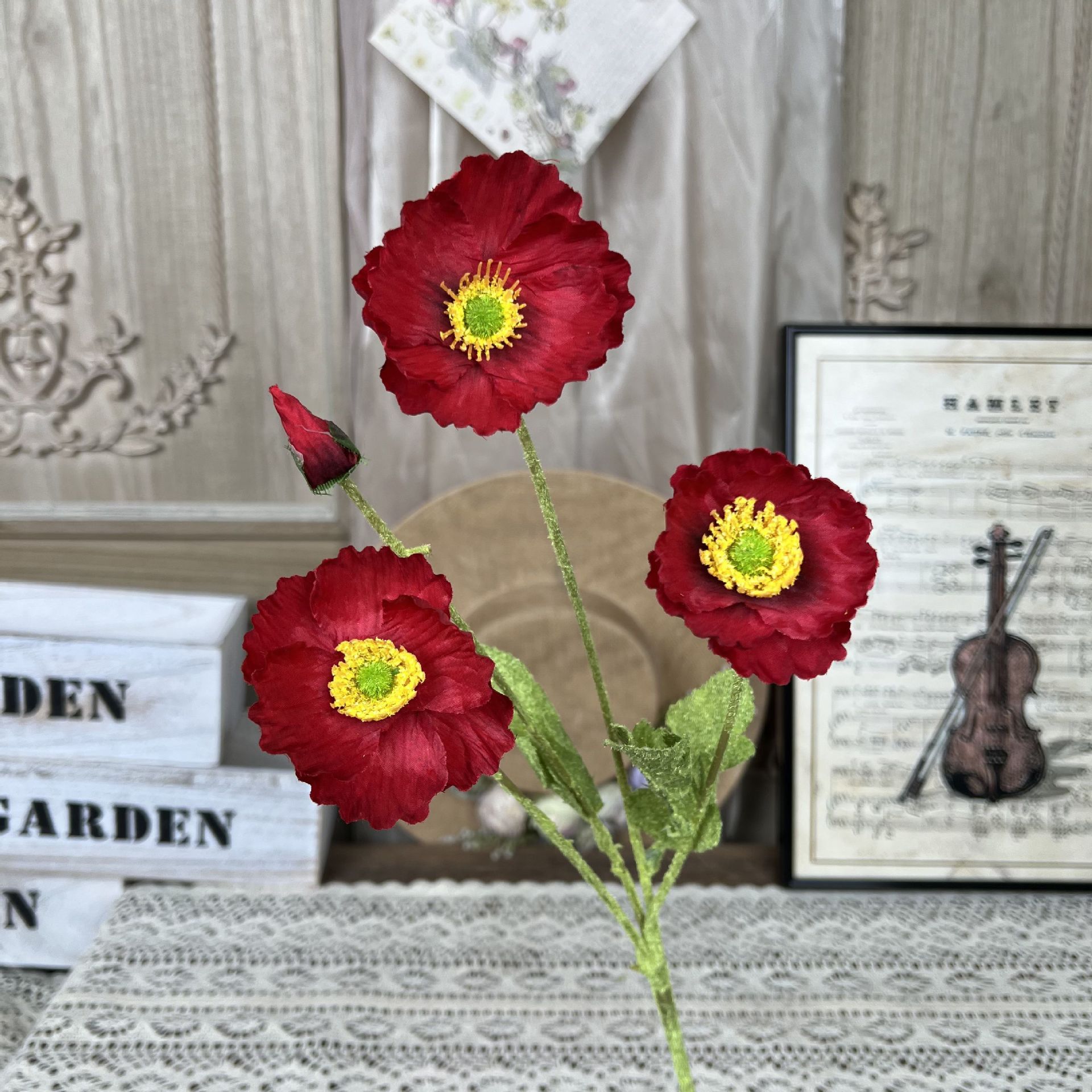 ZSQ - Coquelicot de printemps - Rouge