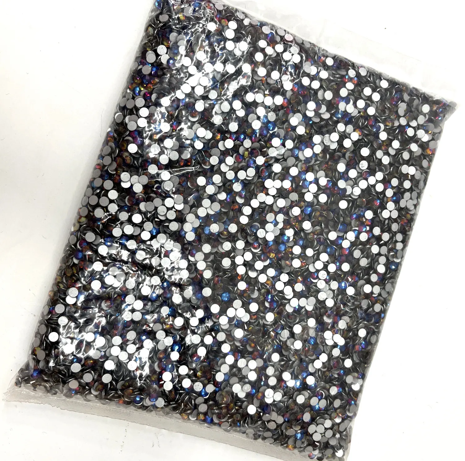 Top quality big bag 8+8 star cut flat back crystal rhinestone Non hotfix glue on nail crystal strass