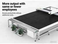 Machine de découpe laser pour tissus avec scellage des bords, découpeur simple et double couche pour rideaux voilages et stores romains