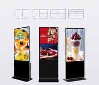 Totem publicitaire numérique avec écran tactile capacitif LCD de 75 pouces, système Android/PC, pour intérieur, IP65, animations activées