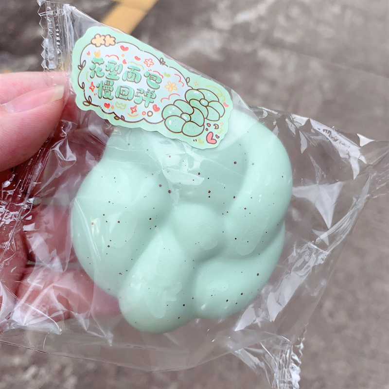 Flower bread-mint blue