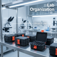 Boîte de rangement pour flacons PETG 3ml 5ml 10ml à 20 compartiments, étui pour flacons de peptides, vente en gros, OEM pour la réfrigération en laboratoire et l'emballage de marque