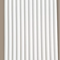Les lignes d'ondulation de l'eau de mur de fond de TV de panneau de grille de PVC peuvent être peintes