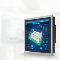 Écran tactile capacitif 17/19 pouces, processeur I5 Gen10, 8G+128G, HMI, VGA, USB, COM, ordinateur industriel, moniteur