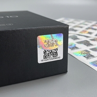 Étiquette de sécurité personnalisée avec code QR holographique 3D, autocollant anti-contrefaçon, étiquette d'authentification pour l'emballage électronique