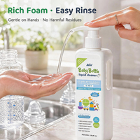 Liquide vaisselle pour enfants Nary Organic, doux, écologique, pour la cuisine et la vaisselle, détergent multifonctionnel de qualité alimentaire