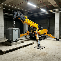 Grue araignée hydraulique 5T avec flèche articulée pour les projets d'aéroports et de gares ferroviaires