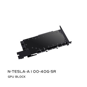 Bloc de refroidissement par eau pour GPU en aluminium <span class=keywords><strong>Bykski</strong></span> N-TESLA-AI00-4OG-SR, design entièrement métallique, pour carte graphique TESLA A100 40 Go - Product Image 3