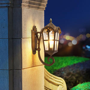 Lámpara de pared LED de aluminio para exteriores IP65 europea, cilindro de luces solares para jardín, Villa, puerta, patio, balcón, Exterior, impermeable - Product Image 5