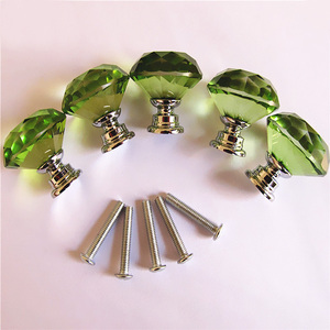Toiletaccessoires Zinklegering Kristallen knoppen Kunstmatige kristallen diamant Glazen kast Ladekast Kledingkast Trekgrepen - Product Image 3