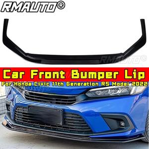 <b>Car</b> Front Bumper Lip Splitter <b>Diffuser</b> Bumper Guard Chin Body Kit <b>For</b> Honda Civic 11th Generation RS Model 2022 <b>Car</b> Accessories - Product Image 2