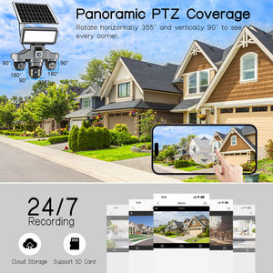 กล้องวงจรปิดพลังงานแสงอาทิตย์ V380pro ความละเอียด 20MP ระบบ 4G ไร้สาย หมุนได้ พร้อมแบตเตอรี่สำรอง ระบบแจ้งเตือน PIR กล้อง IP ตรวจจับมนุษย์ สำหรับฟาร์ม - Product Image 6