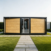 Conteneur extensible de luxe en bois de 20, 30 et 40 pieds, prêt à être expédié avec roues pour hôtels et maisons miniatures