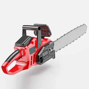 Outils électriques 42V tronçonneuse sans brosse Machine de découpe de bois batterie au Lithium Portable 16 pouces élagage grande scie à chaîne