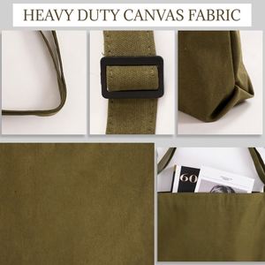 Bolsa de Hombro de Lona Resistente, Bolsa de Mano Personalizada, Informal, para Uso Diario, con Correa Ajustable, Multicolor, Portátil, para la Escuela, Viajes, Compras - Product Image 6
