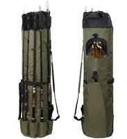 LV. Life Outdoor Fishing Rod Pole Reel Lures Box Tackle Storage Bag Handbag Adjustable Strap , Fishing Pack, Fishing Handbag