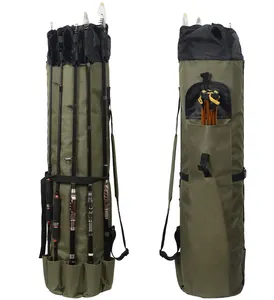 Shockproof Hard Shell Fishing Rod Bag, Fishing Rod and Reel Carry Bag Pole  Storage Case Sturdy