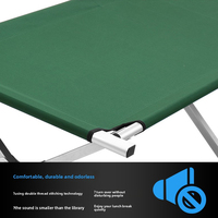 Lit de camping pliable léger E-RIKE, résistant, pour extérieur, capacité 200 kg, pour adultes
