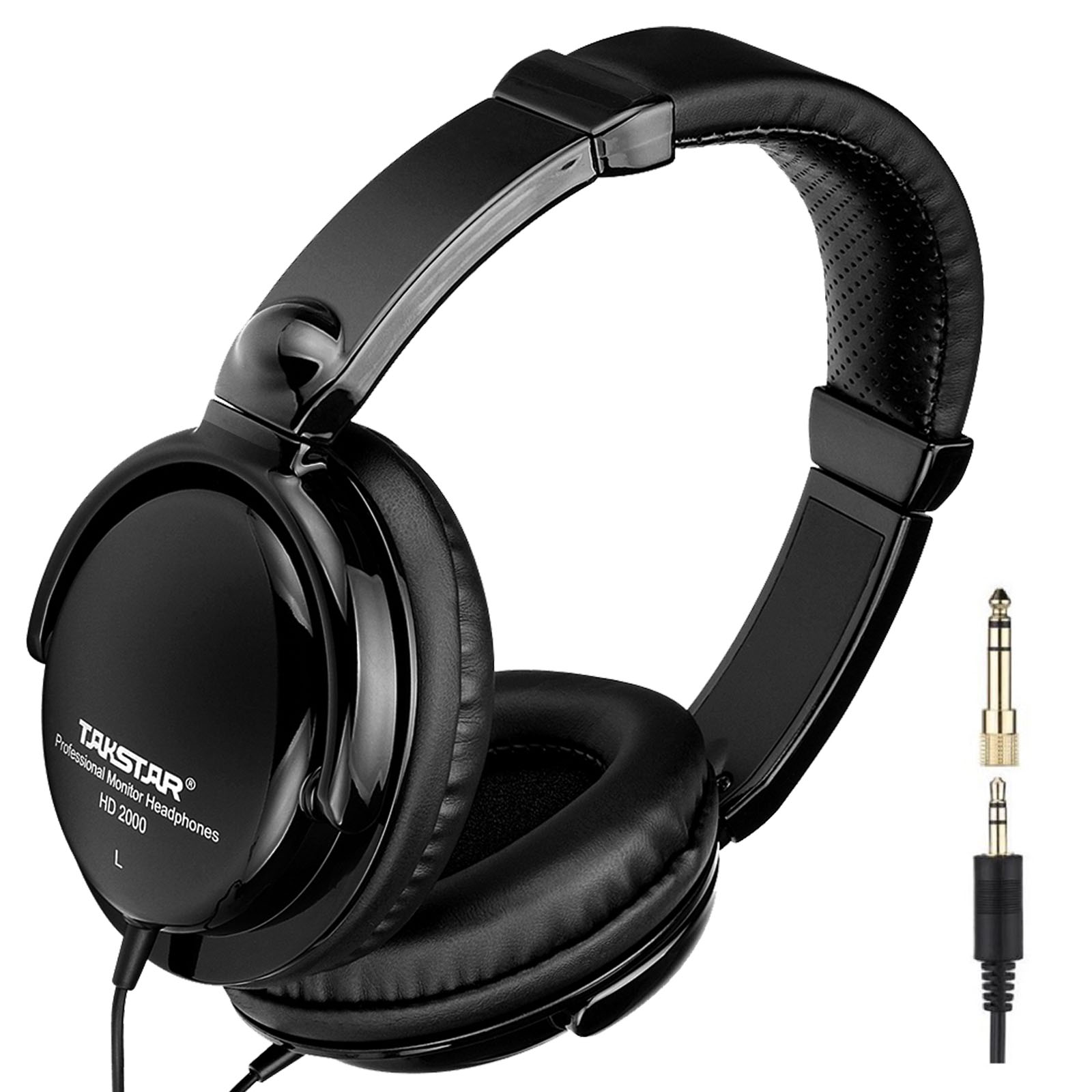 Takstar HD2000 वायर्ड ओवर कान Headphones स्टूडियो मॉनिटर और मिश्रण डीजे स्टीरियो हेडसेट्स कंप्यूटर रिकॉर्डिंग फोन पियानो गिटार के लिए पीसी