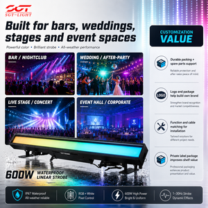 Projecteur LED mural étanche IP67 600W 5050 112pcs 3030 DMX512 RGB blanc froid avec effet <span class=keywords><strong>flash</strong></span> et atomisation pour soirée - Product Image 6