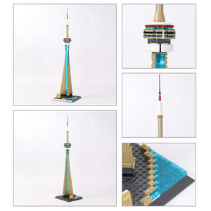 Wange 4215 Torre CN, Bloques de Plástico de Atracciones, Modelo de Ladrillos para Niños, Juego de Bloques de Construcción Educativos, Juguete Decorativo - Product Image 6