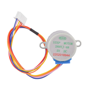 Moteur pas à pas 5V 4 phases 5 fils 28YBJ48 28BYJ48 avec décélérateur, câble de 25 cm - Product Image 3
